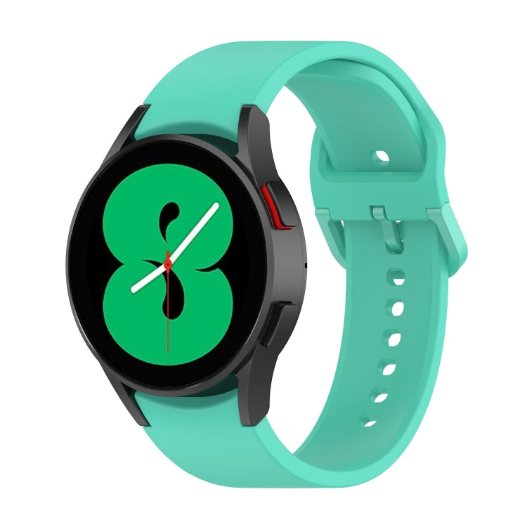 Per Samsung Galaxy Watch 6/6 cinturino classico in silicone con fibbia tinta unita, S Size