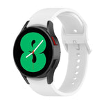 Per Samsung Galaxy Watch 6/6 cinturino classico in silicone con fibbia tinta unita, S Size