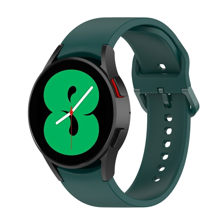 Per Samsung Galaxy Watch 6/6 cinturino classico in silicone con fibbia tinta unita, S Size