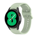 Per Samsung Galaxy Watch 6/6 cinturino classico in silicone con fibbia tinta unita, S Size