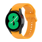 Per Samsung Galaxy Watch 6/6 cinturino classico in silicone con fibbia tinta unita, S Size