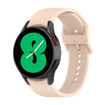 Per Samsung Galaxy Watch 6/6 cinturino classico in silicone con fibbia tinta unita, S Size