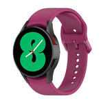Per Samsung Galaxy Watch 6/6 cinturino classico in silicone con fibbia tinta unita, S Size