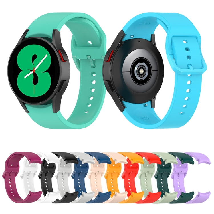Per Samsung Galaxy Watch 6/6 cinturino classico in silicone con fibbia tinta unita, L Size
