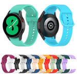 Per Samsung Galaxy Watch 6/6 cinturino classico in silicone con fibbia tinta unita, S Size