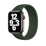 Per Apple Watch Series 5 e 4 44mm / 3 e 2 e 1 42mm cinturino da polso di ricambio in silicone elastico tinta unita, S 130mm, Size:S 130mm, M 143mm, Size:M 143mm