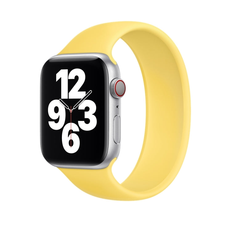 Per Apple Watch Series 5 e 4 44mm / 3 e 2 e 1 42mm cinturino da polso di ricambio in silicone elastico tinta unita, S 130mm, Size:S 130mm, M 143mm, Size:M 143mm