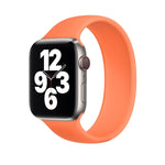 Per Apple Watch Series 5 e 4 44mm / 3 e 2 e 1 42mm cinturino da polso di ricambio in silicone elastico tinta unita, S 130mm, Size:S 130mm, M 143mm, Size:M 143mm