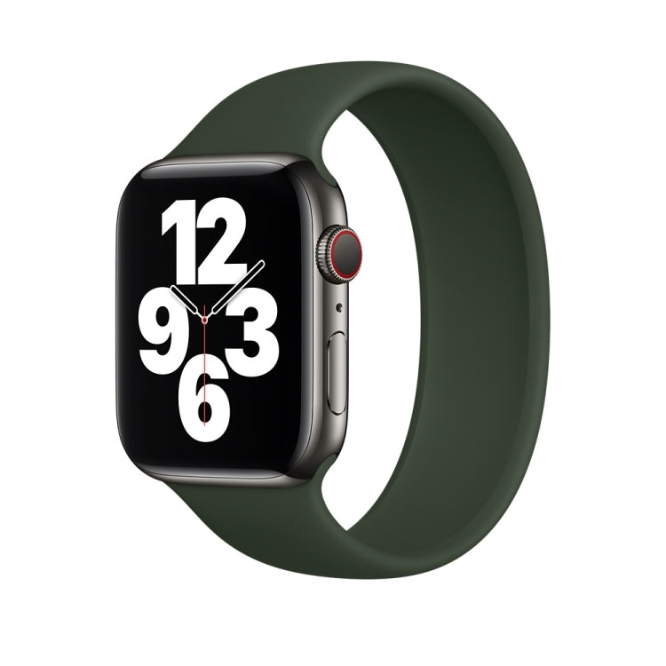 Per Apple Watch Series 5 e 4 44mm / 3 e 2 e 1 42mm cinturino da polso di ricambio in silicone elastico tinta unita, S 130mm, Size:S 130mm, M 143mm, Size:M 143mm