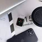 Per Apple Watch Series 5 e 4 44mm / 3 e 2 e 1 42mm cinturino da polso di ricambio in silicone elastico tinta unita, L 156mm, Size:L 156mm