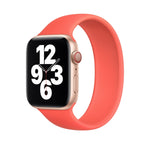 Per Apple Watch Series 5 e 4 44mm / 3 e 2 e 1 42mm cinturino da polso di ricambio in silicone elastico tinta unita, L 156mm, Size:L 156mm