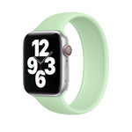 Per Apple Watch Series 5 e 4 44mm / 3 e 2 e 1 42mm cinturino da polso di ricambio in silicone elastico tinta unita, L 156mm, Size:L 156mm