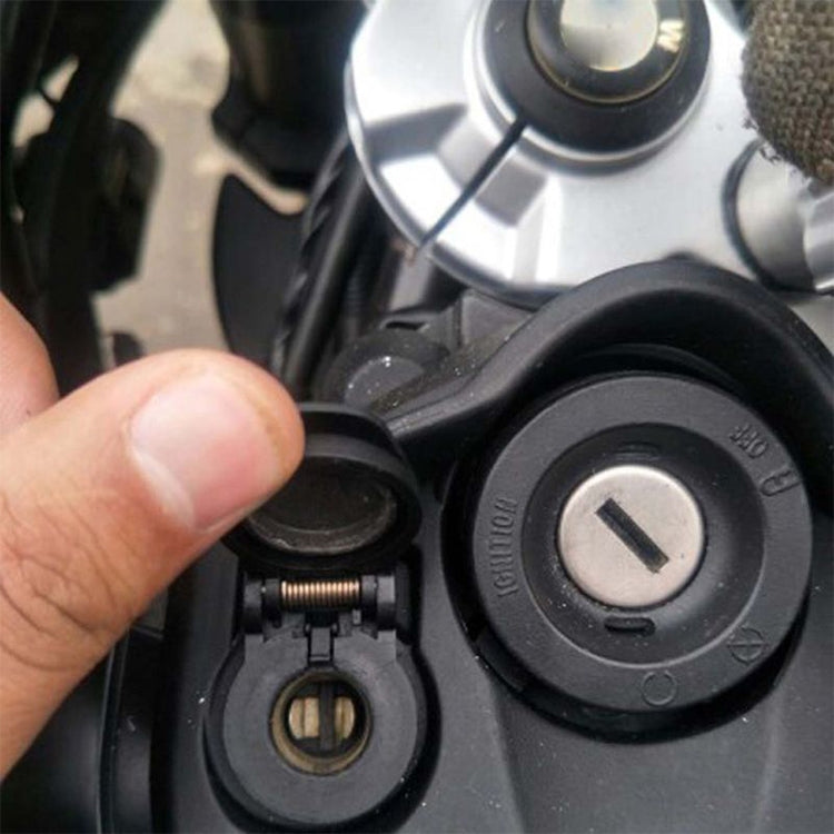 Caricatore a gomito per motocicletta speciale con spina europea tedesca Caricatore doppio voltmetro USB 4.2A, Black, Blue, Red, Gold