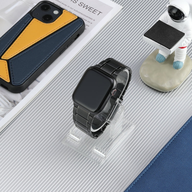 Cinturino per orologio in acciaio al titanio con fibbia tartarugata a cinque perline, For Apple Watch Ultra 49mm, For Apple Watch SE 2023 44mm, For Apple Watch Ultra 2 49mm, For Apple Watch Series 9 45mm, For Apple Watch SE 2022 44mm                   ...