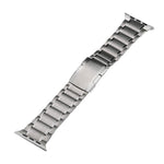 Cinturino per orologio in acciaio al titanio con fibbia tartarugata a cinque perline, For Apple Watch Ultra 49mm, For Apple Watch SE 2023 44mm, For Apple Watch Ultra 2 49mm, For Apple Watch Series 9 45mm, For Apple Watch SE 2022 44mm                   ...