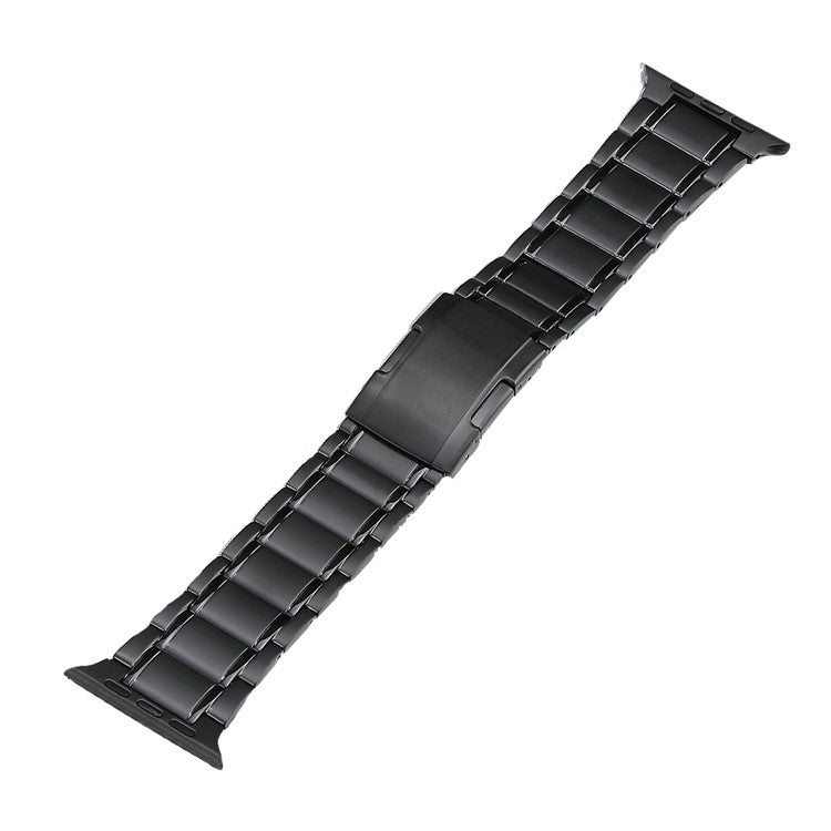 Cinturino per orologio in acciaio al titanio con fibbia tartarugata a cinque perline, For Apple Watch Ultra 49mm, For Apple Watch SE 2023 44mm, For Apple Watch Ultra 2 49mm, For Apple Watch Series 9 45mm, For Apple Watch SE 2022 44mm                   ...