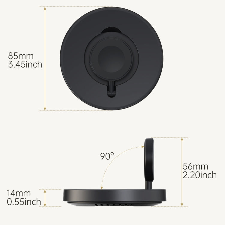 Per Apple Watch V17A Caricabatterie wireless magnetico pieghevole, For Apple Watch