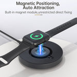 Per Apple Watch V17A Caricabatterie wireless magnetico pieghevole, For Apple Watch