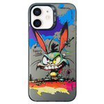 Cassa del telefono della pittura a olio animale di serie dell'argento di colore di doppio strato, For iPhone 12