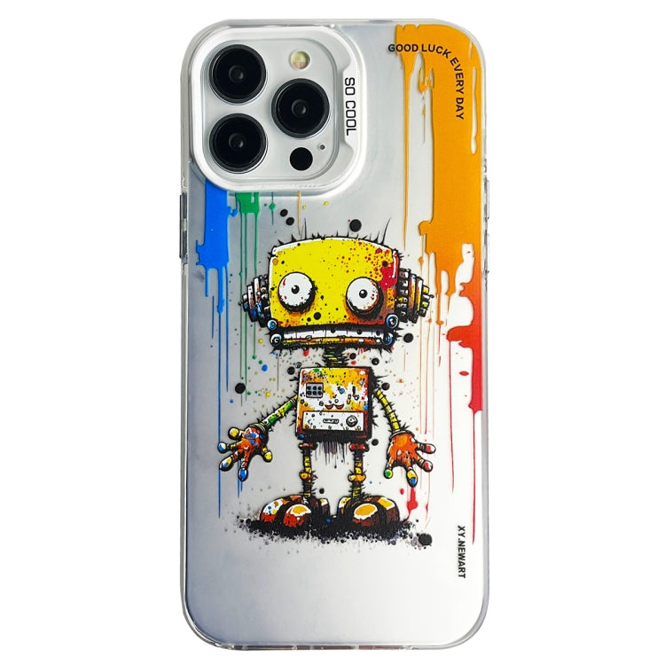 Cassa del telefono della pittura a olio animale di serie dell'argento di colore di doppio strato, For iPhone 12 Pro Max