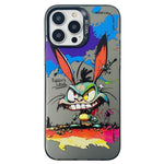Cassa del telefono della pittura a olio animale di serie dell'argento di colore di doppio strato, For iPhone 12 Pro Max