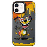 Cassa del telefono della pittura a olio animale di serie dell'argento di colore di doppio strato, For iPhone 11
