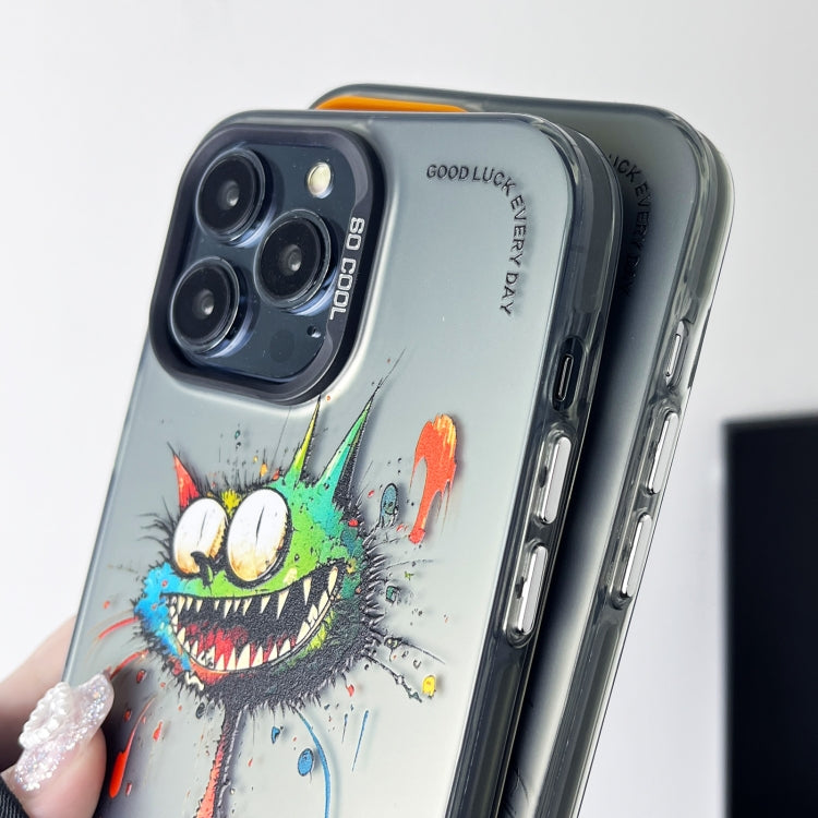Cassa del telefono della pittura a olio animale di serie dell'argento di colore di doppio strato, For iPhone 12 Pro
