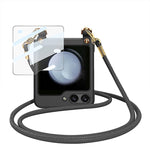 Custodia per telefono PC ultrasottile a tracolla GKK con cinturino, For Samsung Galaxy Z Flip5