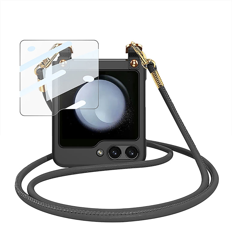 Custodia per telefono PC ultrasottile a tracolla GKK con cinturino, For Samsung Galaxy Z Flip5