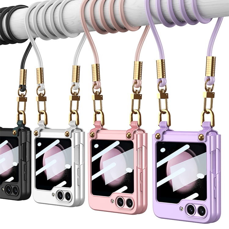 Custodia per telefono PC ultrasottile a tracolla GKK con cinturino, For Samsung Galaxy Z Flip5