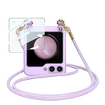 Custodia per telefono PC ultrasottile a tracolla GKK con cinturino, For Samsung Galaxy Z Flip5