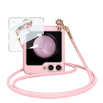 Custodia per telefono PC ultrasottile a tracolla GKK con cinturino, For Samsung Galaxy Z Flip5