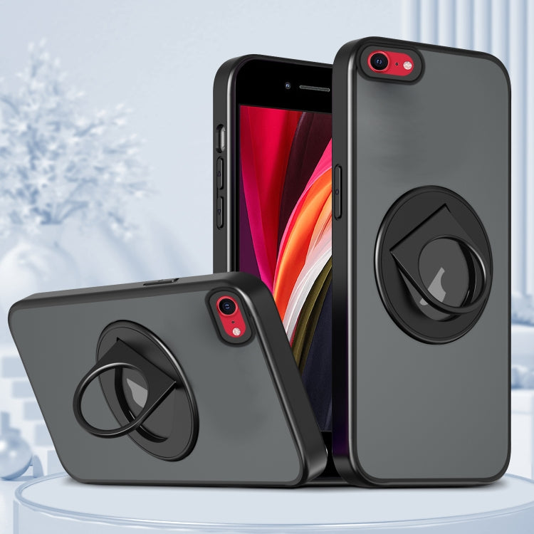 Custodia per telefono con supporto magnetico ad anello rotante, For iPhone 14 Pro, For iPhone 14 Pro Max, For iPhone SE 2022 / SE 2020 / 8, For iPhone 13 Pro Max, For iPhone 13 Pro, For iPhone 13