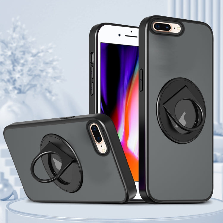 Custodia per telefono con supporto magnetico ad anello rotante, For iPhone XR, For iPhone XS Max, For iPhone 8 Plus / 7 Plus