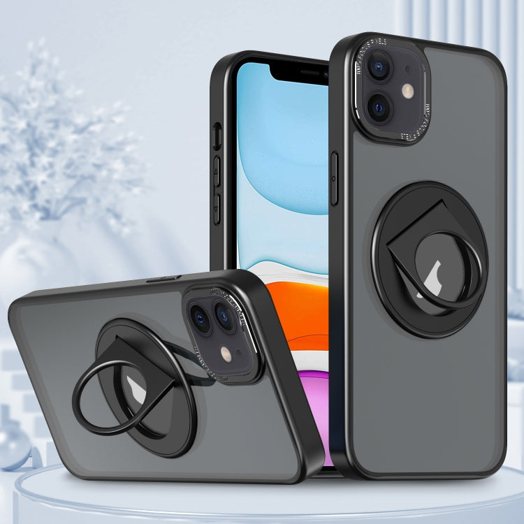 Custodia per telefono con supporto magnetico ad anello rotante, For iPhone 12 / 12 Pro, For iPhone 12 Pro Max, For iPhone 11 Pro Max, For iPhone 11, For iPhone 11 Pro, For iPhone XS / X
