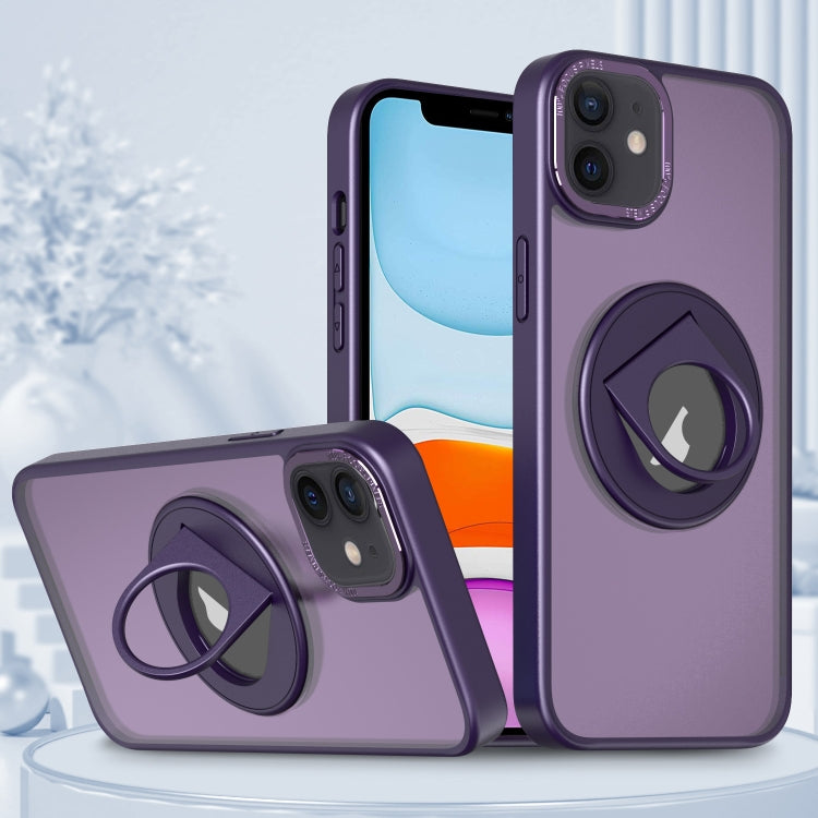 Custodia per telefono con supporto magnetico ad anello rotante, For iPhone 12 / 12 Pro, For iPhone 12 Pro Max, For iPhone 11 Pro Max, For iPhone 11, For iPhone 11 Pro, For iPhone XS / X