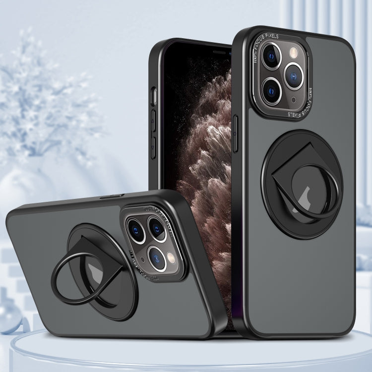 Custodia per telefono con supporto magnetico ad anello rotante, For iPhone 12 / 12 Pro, For iPhone 12 Pro Max, For iPhone 11 Pro Max, For iPhone 11, For iPhone 11 Pro, For iPhone XS / X