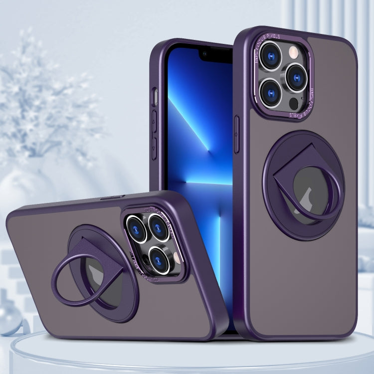 Custodia per telefono con supporto magnetico ad anello rotante, For iPhone 14 Pro, For iPhone 14 Pro Max, For iPhone SE 2022 / SE 2020 / 8, For iPhone 13 Pro Max, For iPhone 13 Pro, For iPhone 13