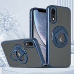 Custodia per telefono con supporto magnetico ad anello rotante, For iPhone XR, For iPhone XS Max, For iPhone 8 Plus / 7 Plus