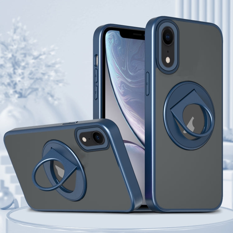Custodia per telefono con supporto magnetico ad anello rotante, For iPhone XR, For iPhone XS Max, For iPhone 8 Plus / 7 Plus