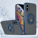 Custodia per telefono con supporto magnetico ad anello rotante, For iPhone XR, For iPhone XS Max, For iPhone 8 Plus / 7 Plus