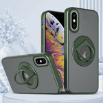 Custodia per telefono con supporto magnetico ad anello rotante, For iPhone XR, For iPhone XS Max, For iPhone 8 Plus / 7 Plus