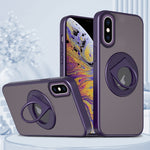 Custodia per telefono con supporto magnetico ad anello rotante, For iPhone XR, For iPhone XS Max, For iPhone 8 Plus / 7 Plus