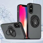 Custodia per telefono con supporto magnetico ad anello rotante, For iPhone 12 / 12 Pro, For iPhone 12 Pro Max, For iPhone 11 Pro Max, For iPhone 11, For iPhone 11 Pro, For iPhone XS / X