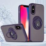 Custodia per telefono con supporto magnetico ad anello rotante, For iPhone 12 / 12 Pro, For iPhone 12 Pro Max, For iPhone 11 Pro Max, For iPhone 11, For iPhone 11 Pro, For iPhone XS / X