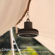 DQ212 10000mAh Tenda da campeggio portatile per esterni con luce verticale appesa, DQ212 (Black Grey), DQ212 (White)