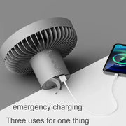 DQ212 10000mAh Tenda da campeggio portatile per esterni con luce verticale appesa, DQ212 (Black Grey), DQ212 (White)