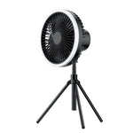 Ventilatore portatile 10000mAh con luce colorata e telecomando