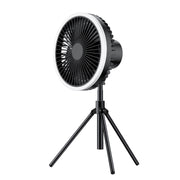 DQ216 10000mAh Outdoor Portatile Sollevabile Testa Girevole Tenda da Campeggio Ventilatore Appeso Luce Colorata Verticale con Telecomando, DQ216 (Avocado Green), DQ216 (Black), DQ216 (Khaki)