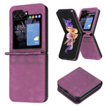 Custodia portafoglio in pelle per Samsung Galaxy Z Flip6